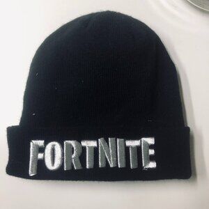 Black Fortnite Beanie Hat – Unisex Gamer Style